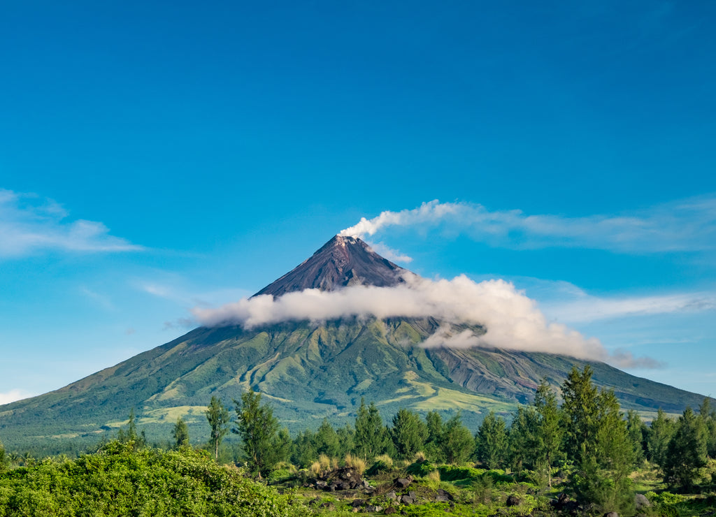 Mayon Volcano in Legazpi, Philippines