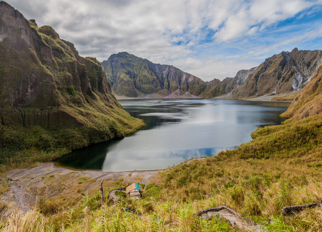 Lake Pinatubo, summit crater lake of Mount Pinatubo volcano, Philippines