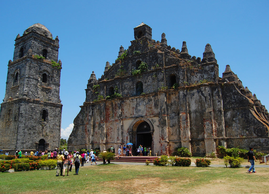 San Agustin Church of Paoay facade in Ilocos Norte, Philippines