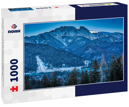 Giewont peak at dawn in Zakopane in winter, Tatra Mountains, Poland