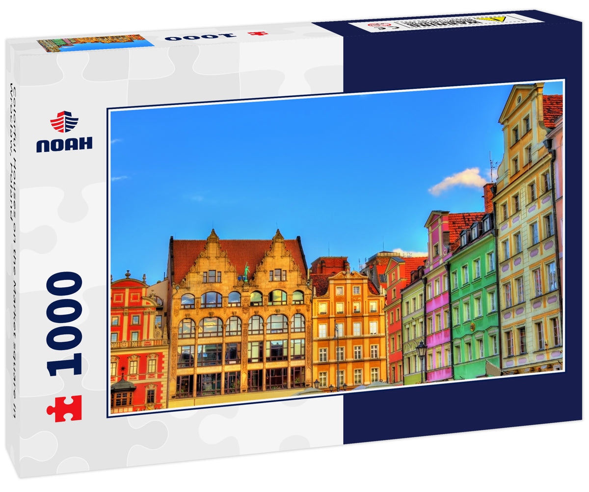 Colorful Houses on the Market square in Wroclaw, Poland