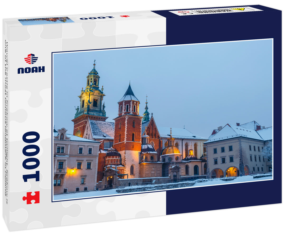 Wawel Castle in Krakow at twilight. Krakow is one of the most famous landmark in Poland