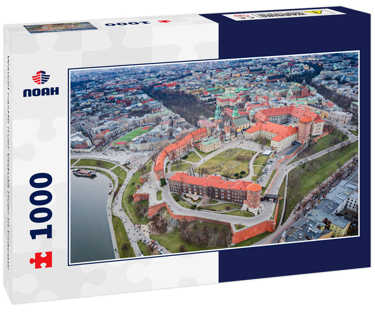 Wawel castle over Vistula river in Cracow