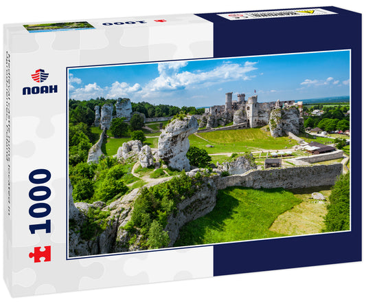 Medieval castle ruins located in Ogrodzieniec, Poland