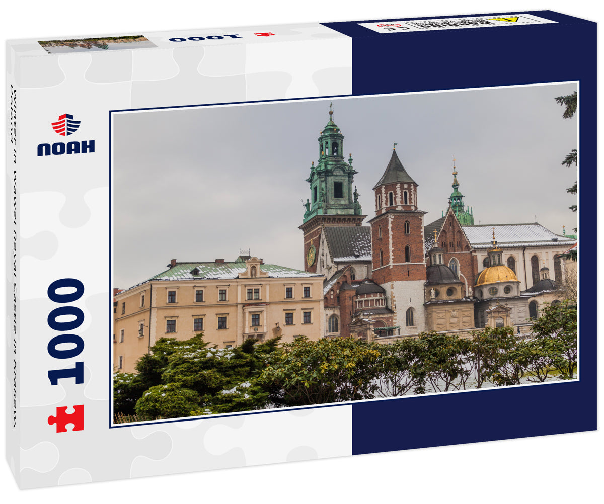 Winter in Wawel Royal Castle in Krakow, Poland