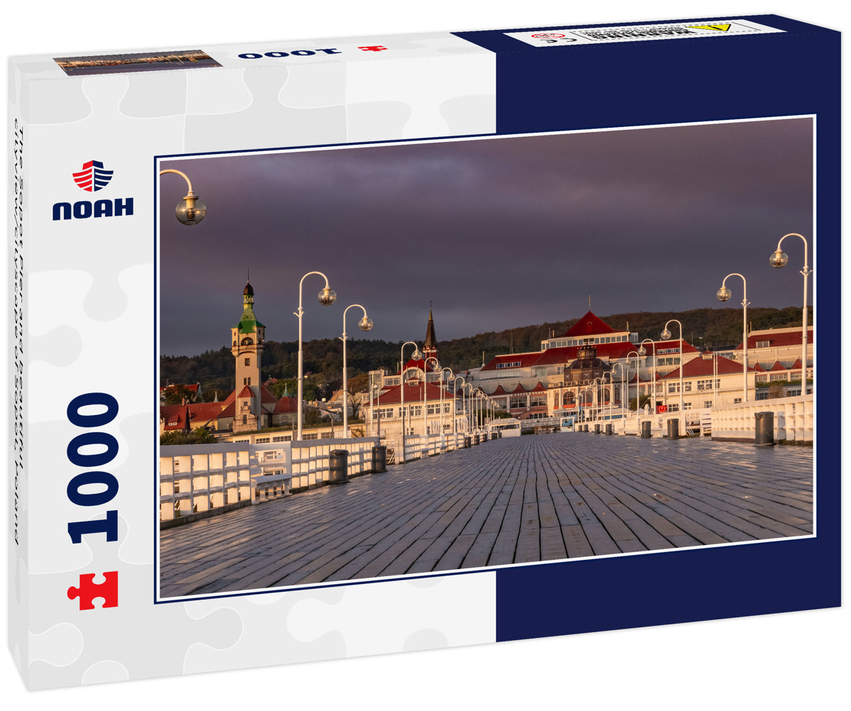 The Sopot Pier and beautiful cityview/cityscape of Sopot, Poland