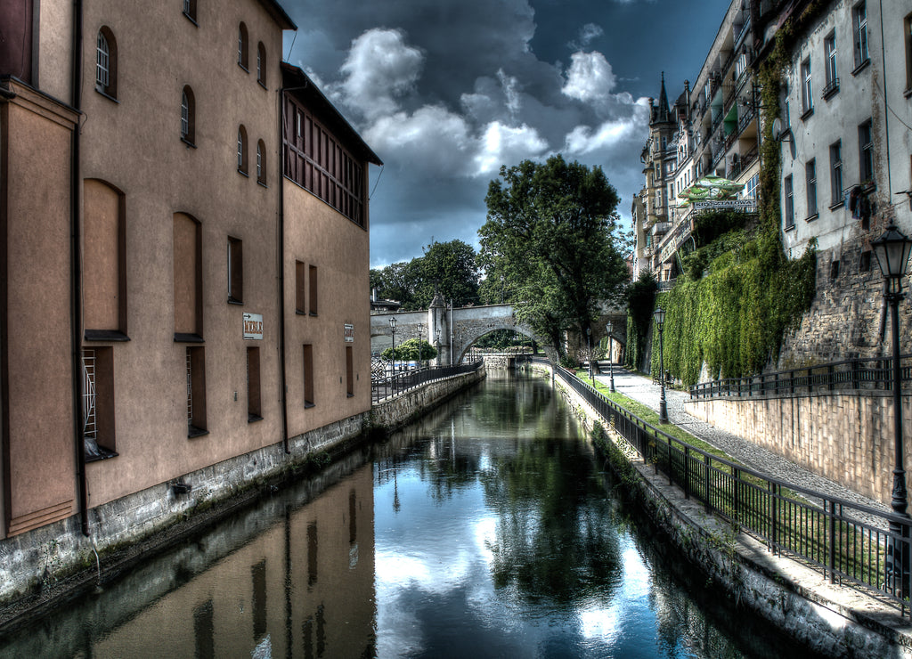 Panorama of Klodzko downtown, Lower Silesia, Poland