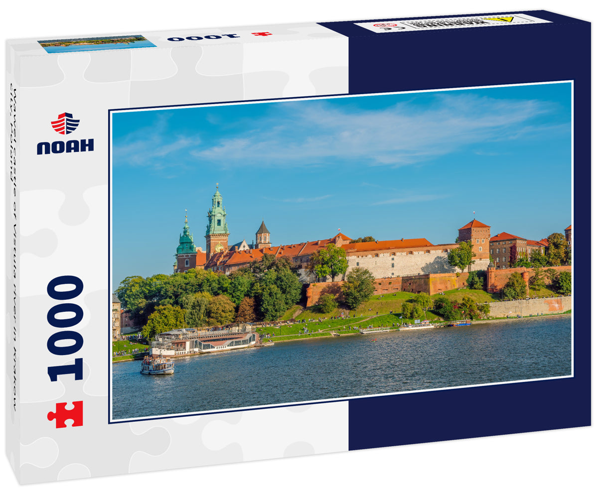 Wawel castle of Vistula river in Krakow city, Poland