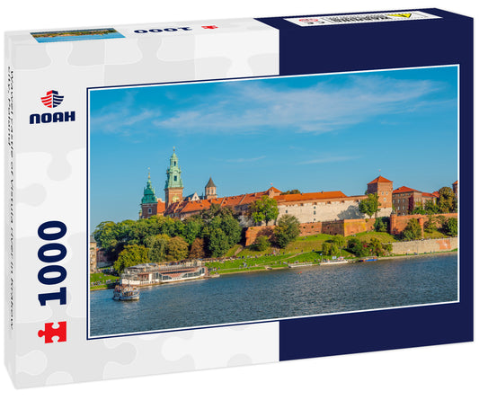 Wawel castle of Vistula river in Krakow city, Poland