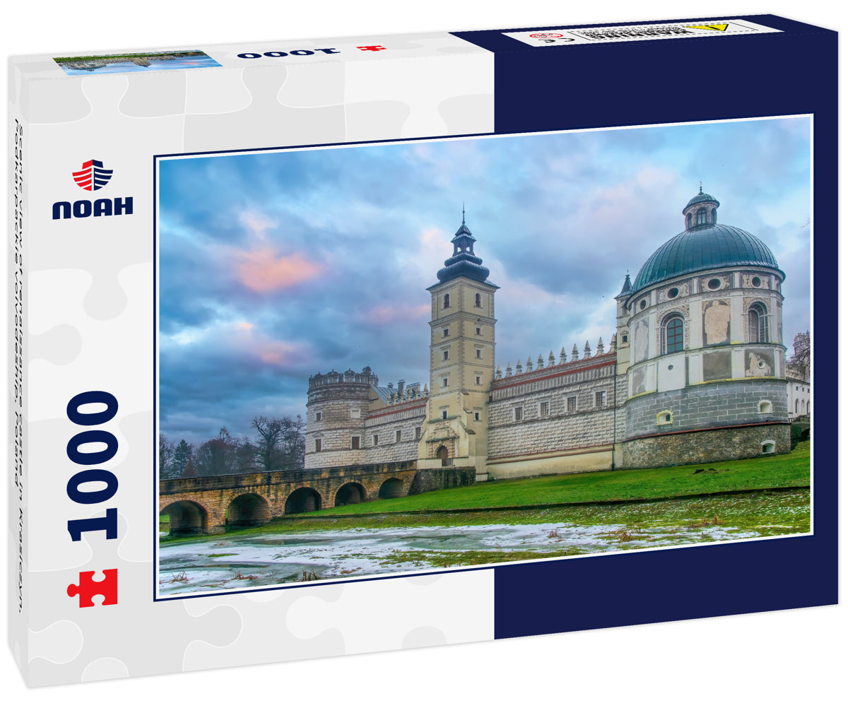 Scenic view of renaissance castle in Krasiczyn, Podkarpackie voivodeship, Poland