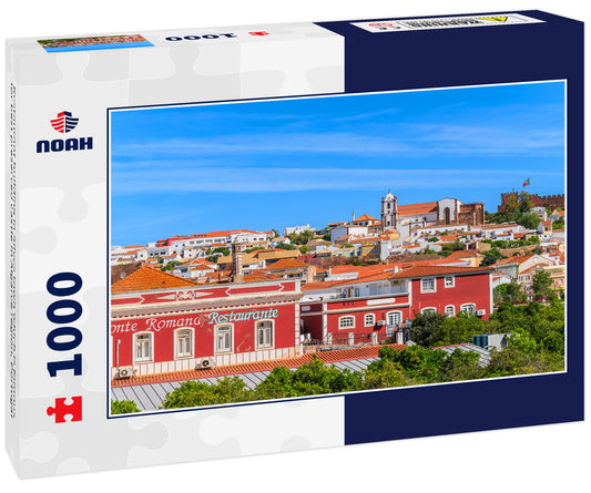 Restaurant building in Silves town which is famous for best preserved castle in Algarve region, Portugal