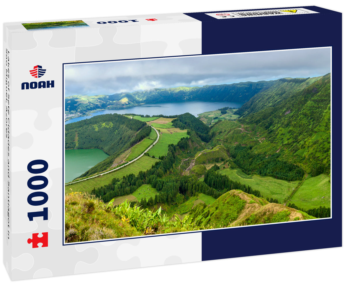 Lakes of Sete Cidades and Santiagot in Sao Miguel, Azores