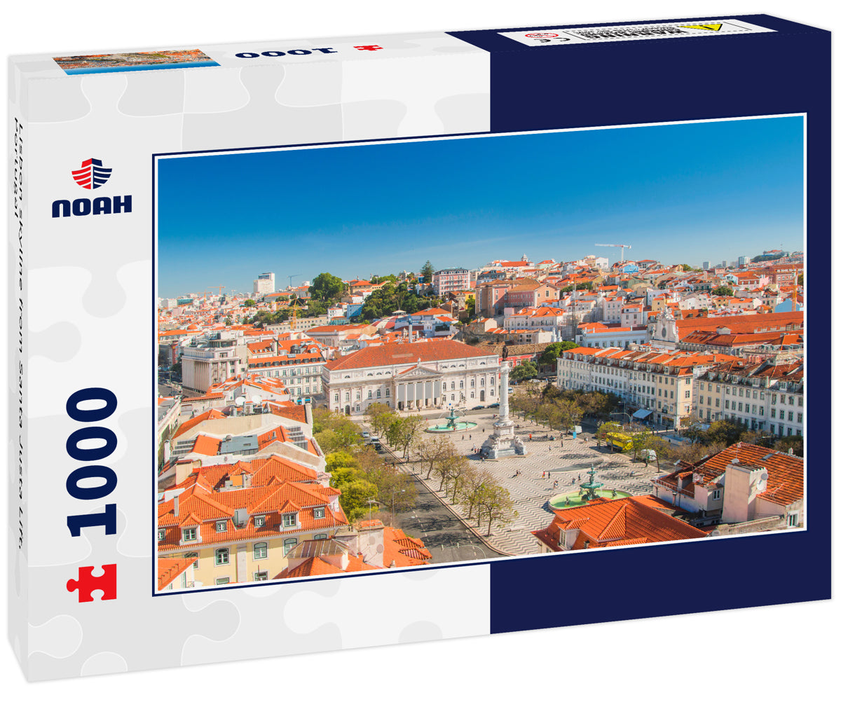 Lisbon skyline from Santa Justa Lift, Portugal