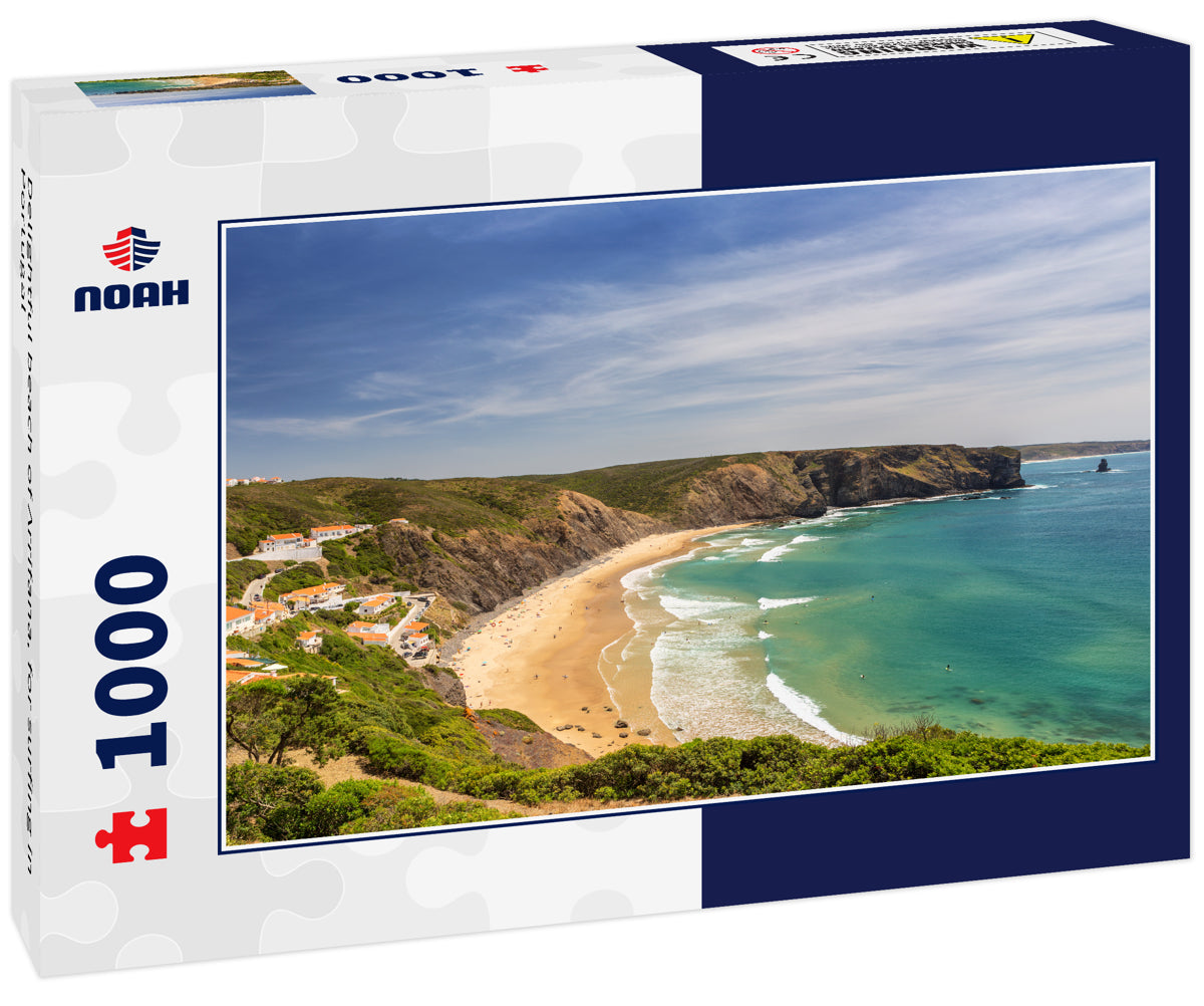 Delightful beach of Arrifana, for surfing in Portugal