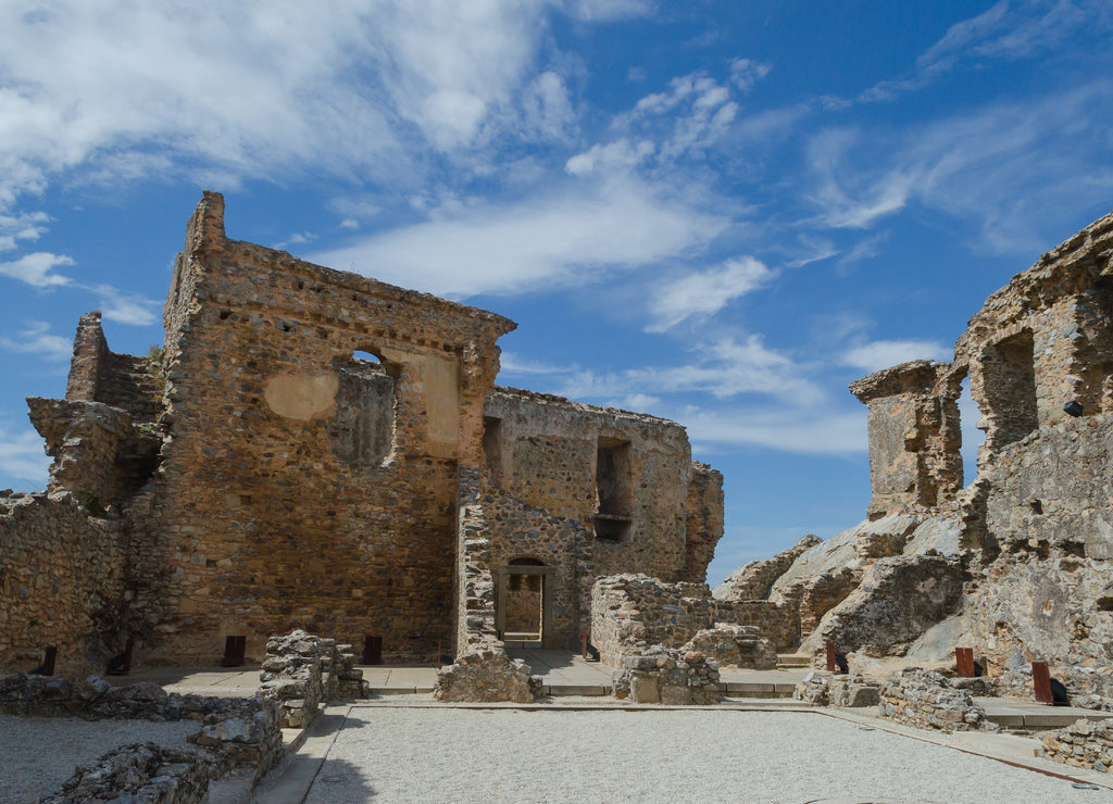 Castelo Rodrigo, ruinas del palacio de Cristovao de Moura. Portugal