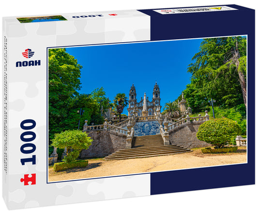 Staircase leading to the church of our lady of remedies in Lamego, Portugal