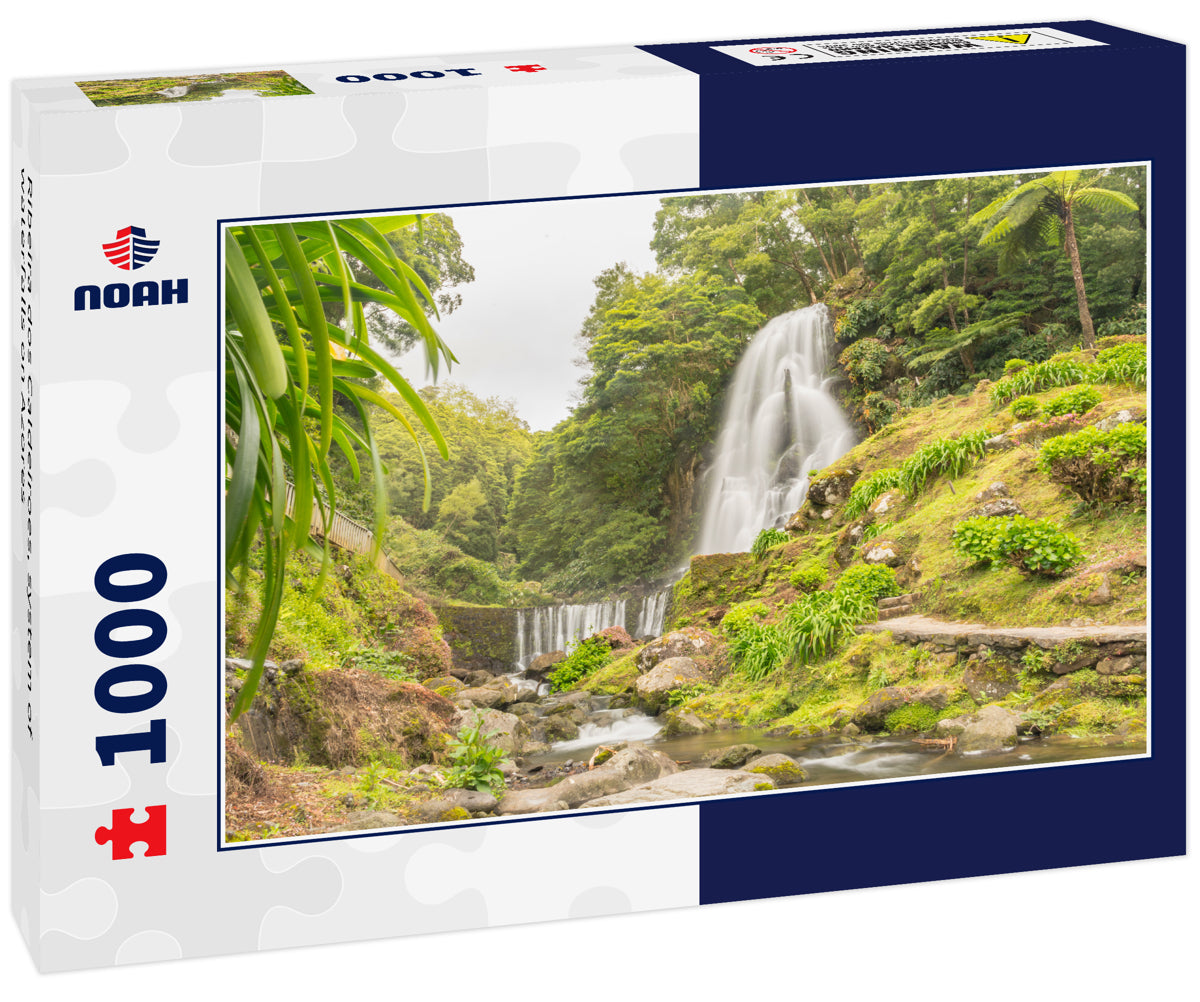 Ribeira dos Caldeiroes, system of waterfalls on Azores