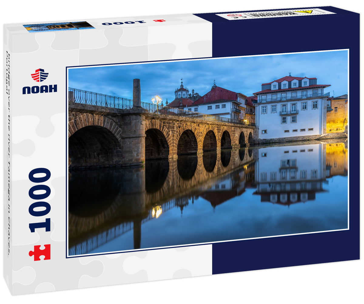 bridge over the river Tamega in Chaves, Portugal