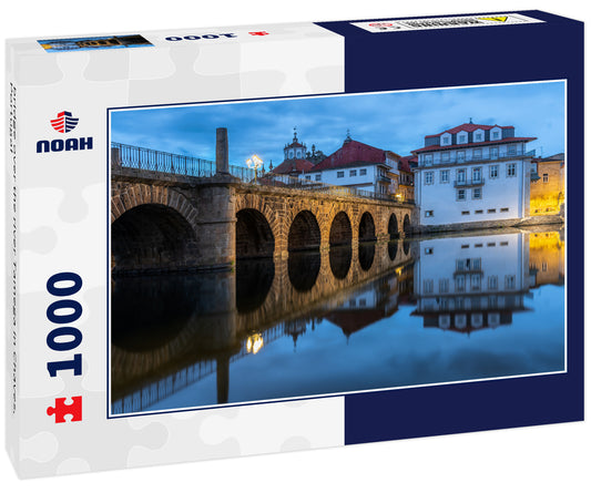 bridge over the river Tamega in Chaves, Portugal