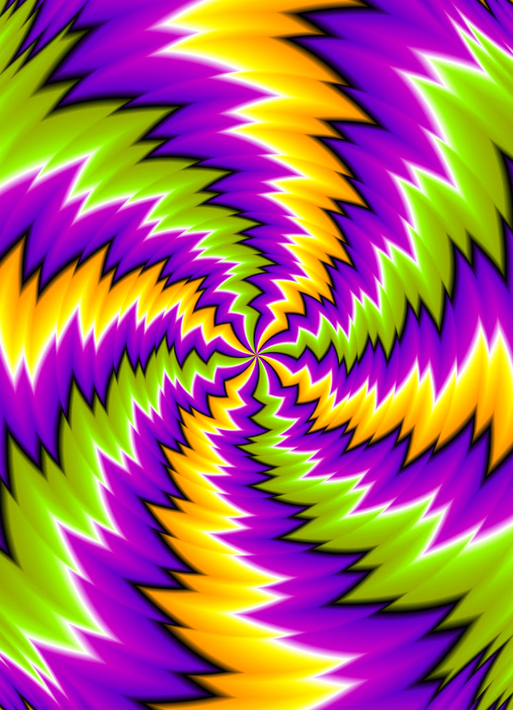 Abstract colorful illusion
