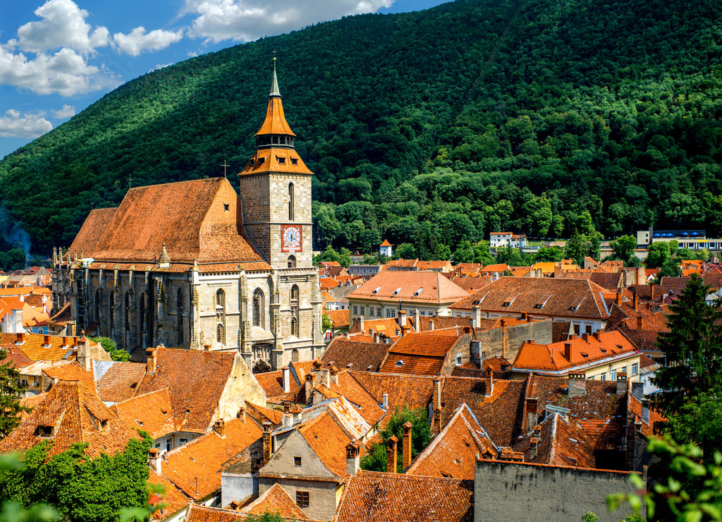 Brasov cityscape in Romania