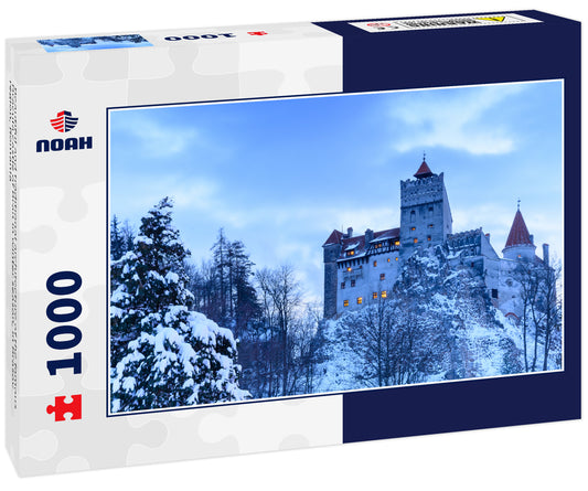 Beautiful and traditional architecture of the famous Dracula castle of Bran in winter season, in Brasov region, Romania