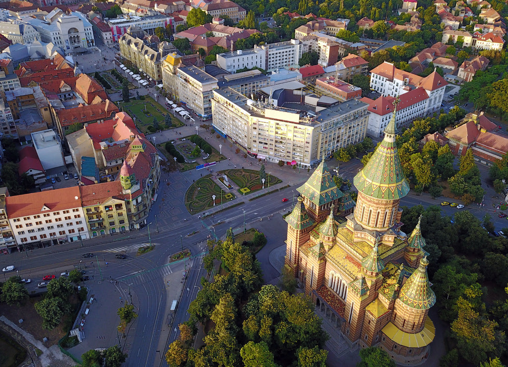 Aerial of Timisoara, Romania