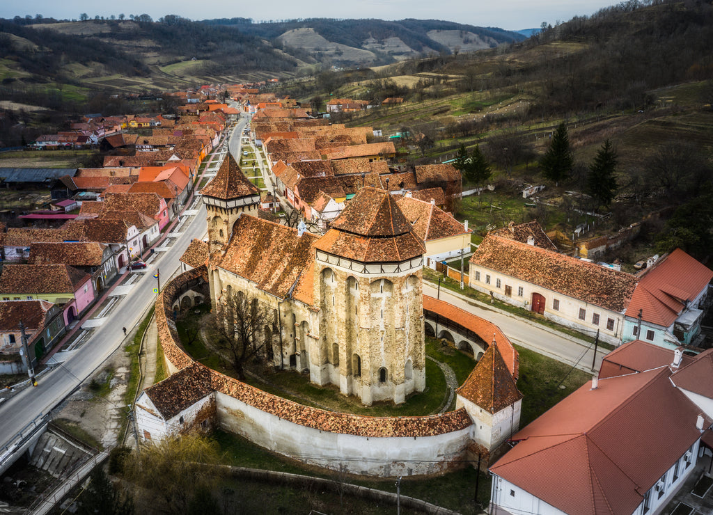 The Valea Viilor fortified church in Transylvania region of Romania