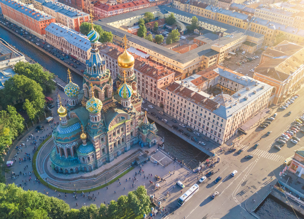 Church of the Savior on Spilled Blood in the sunlight, Saint Petersburg, Russia