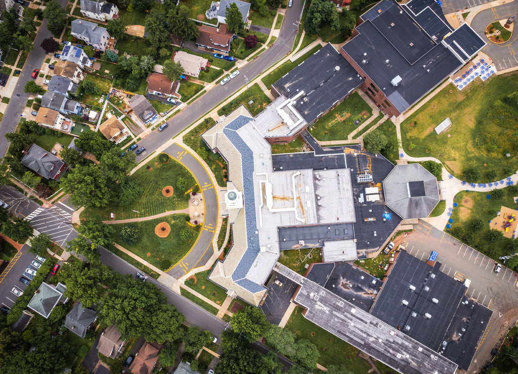 Aerial Drone of Homes in Edison New Jersey