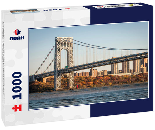 USA, New Jersey, Hudson River Basin, view of George Washington Bridge from Hazard's Dock area underneath the structure