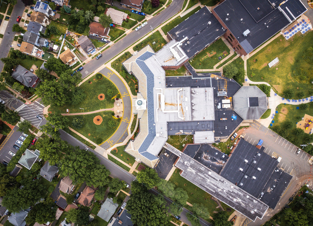 Aerial Drone of Homes in Edison New Jersey