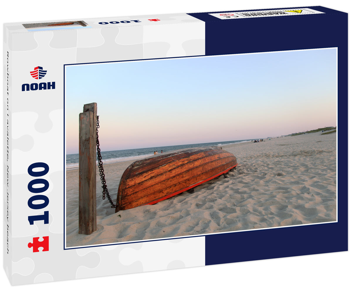 Rowboat on Lavalette, New Jersey beach