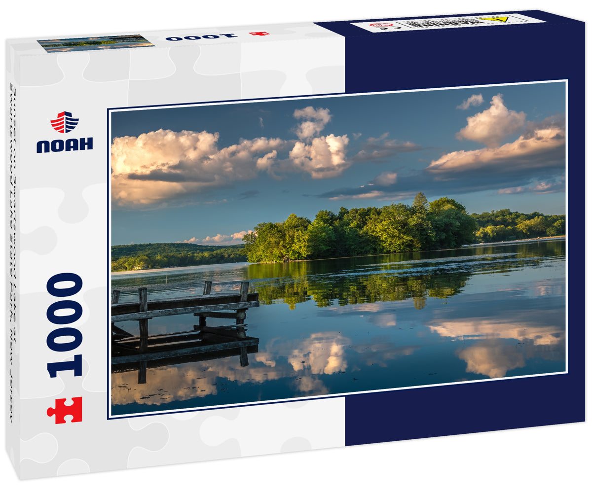 Sunset on Swartswood Lake at Swartswood Lake State Park, New Jersey