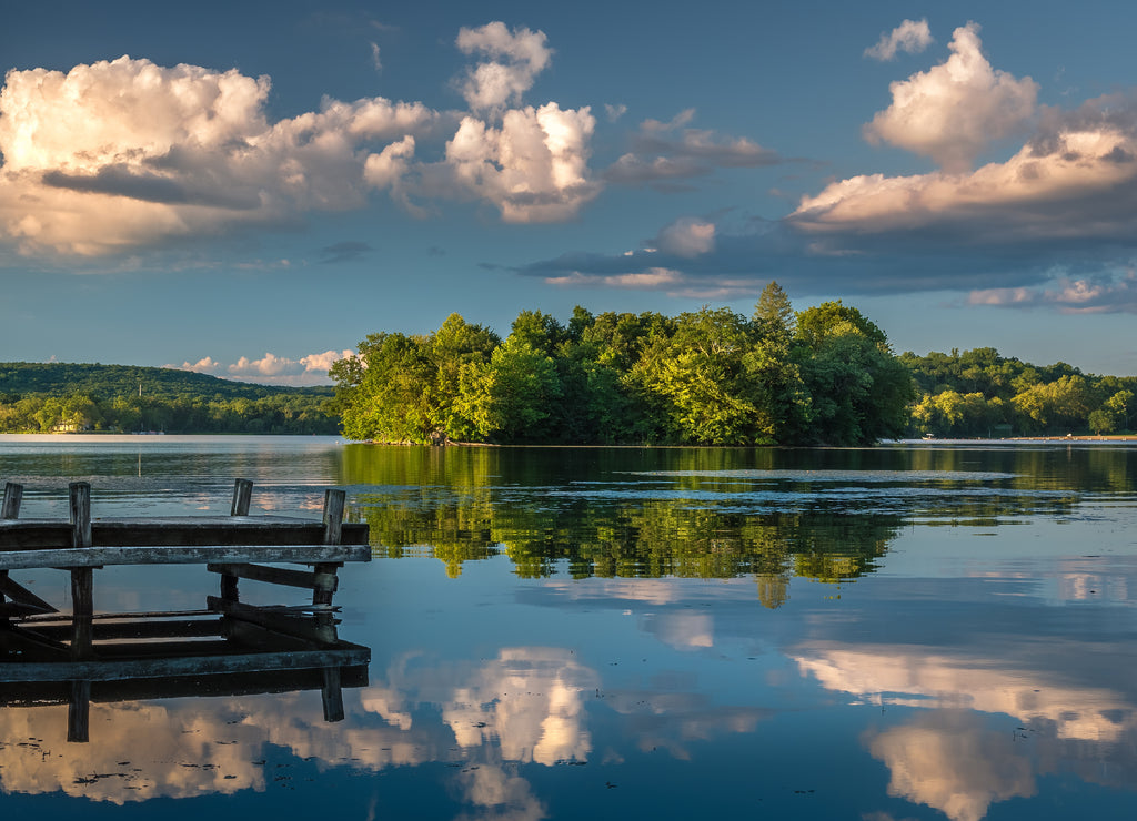 Sunset on Swartswood Lake at Swartswood Lake State Park, New Jersey