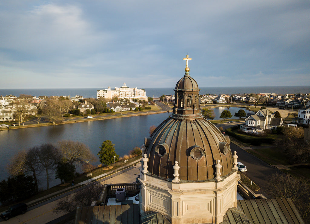 Aerial of Spring Lake New Jersey