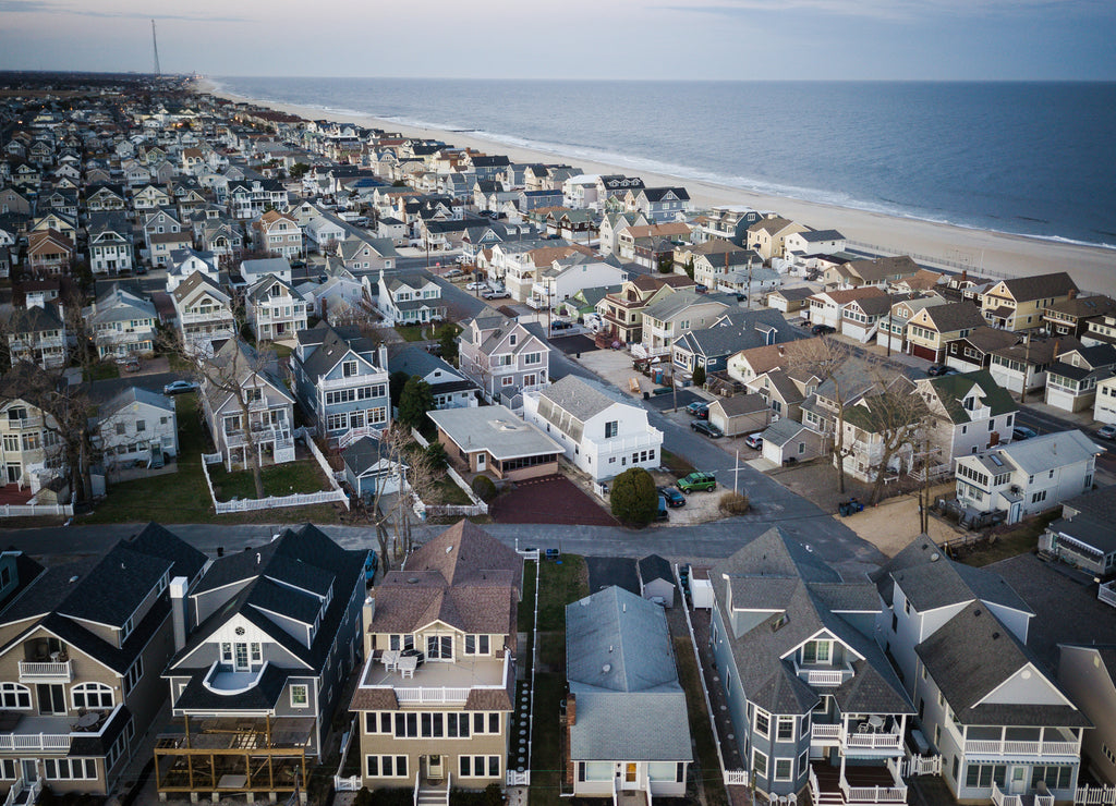 Aerial of Point Pleasant and Manasquan New Jersey