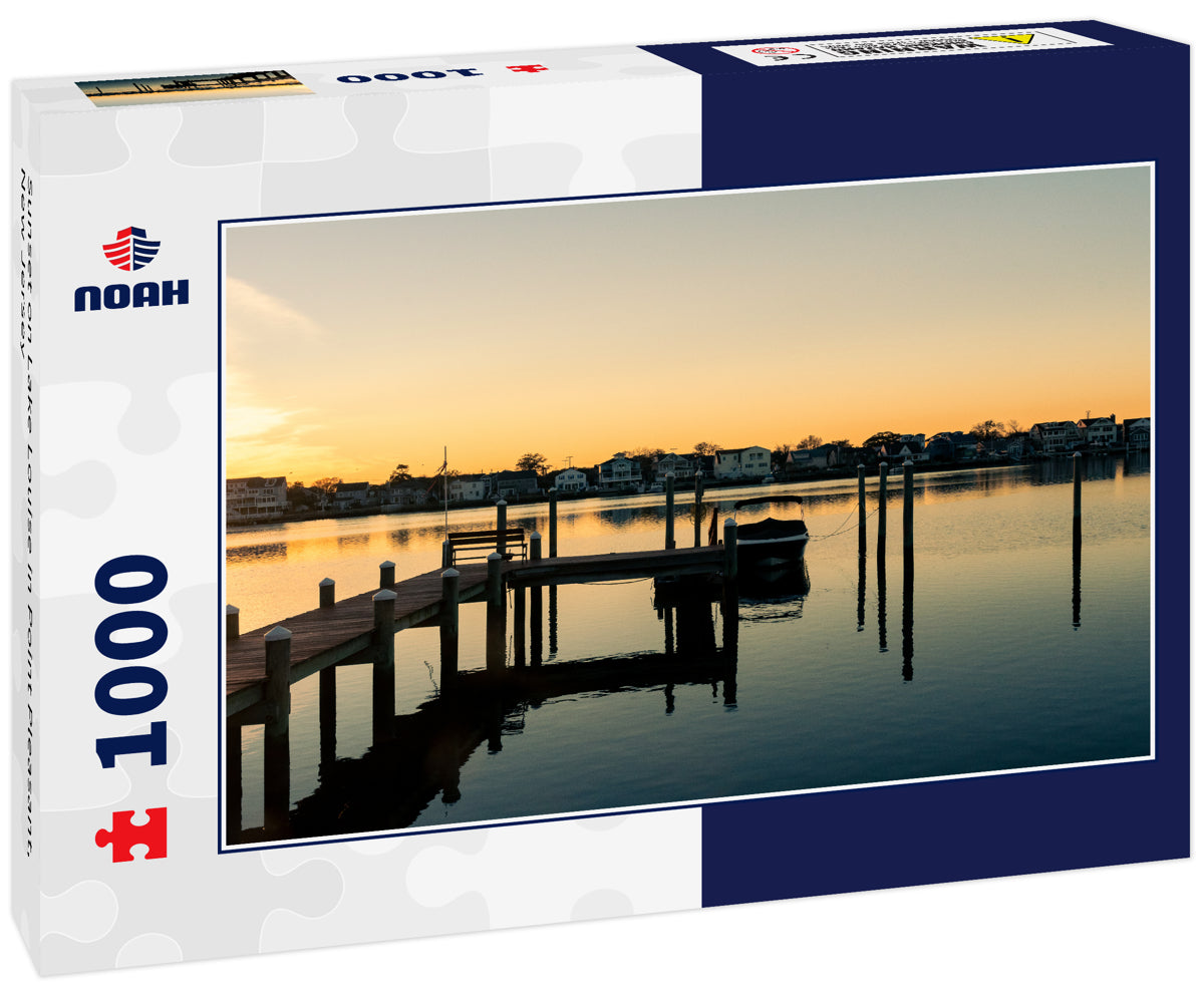 Sunset on Lake Louise in Point Pleasant, New Jersey