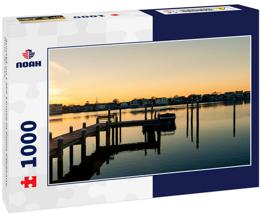 Sunset on Lake Louise in Point Pleasant, New Jersey