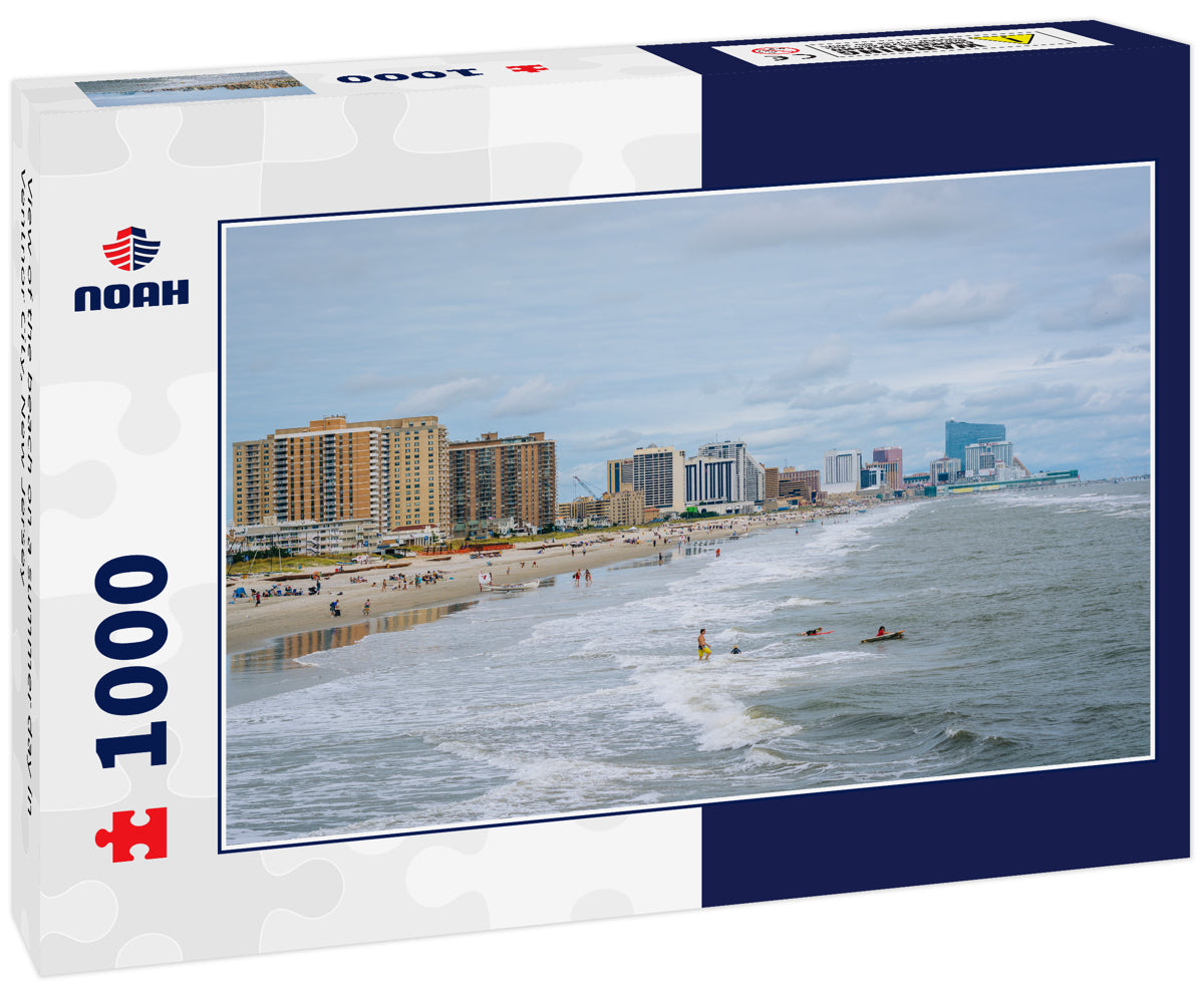 View of the beach on a summer day in Ventnor City, New Jersey