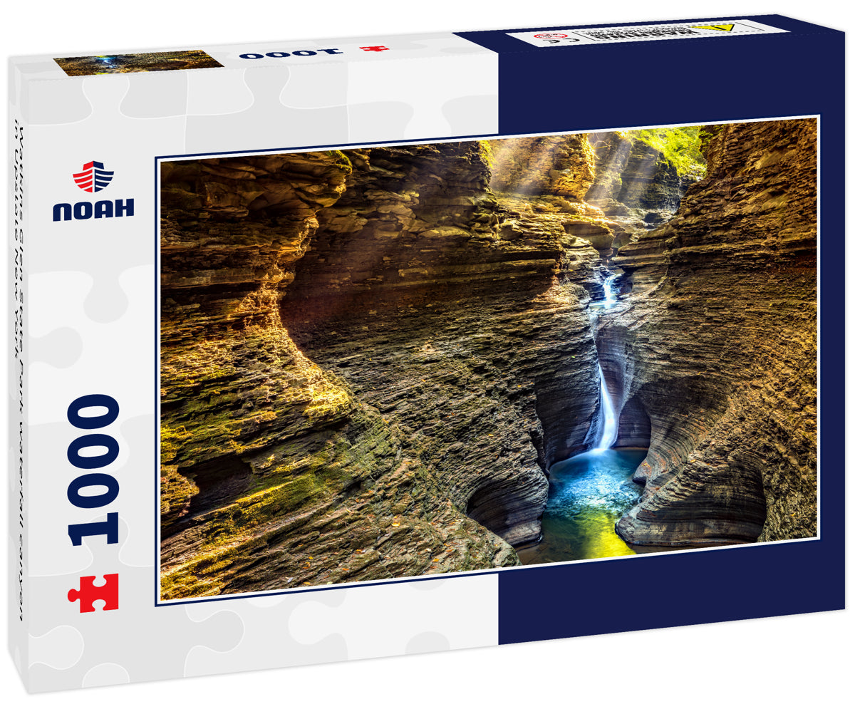 Watkins Glen State Park waterfall canyon in Upstate New York