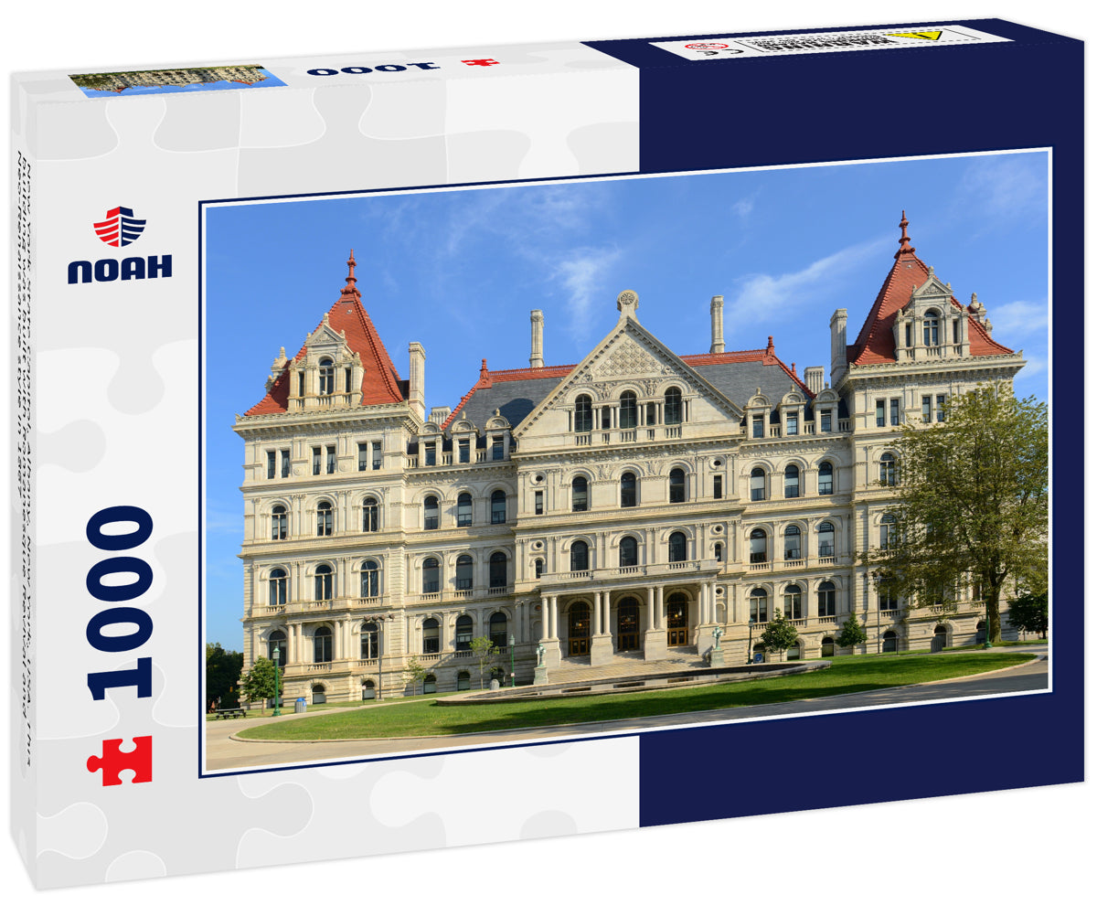 New York State Capitol, Albany, New York, USA. This building was built with Romanesque Revival and Neo-Renaissance style in 1867