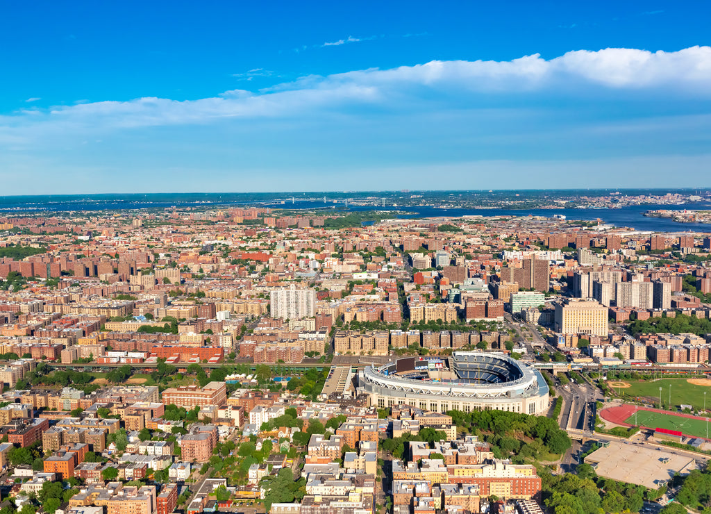 Aerial view of the Bronx, New York