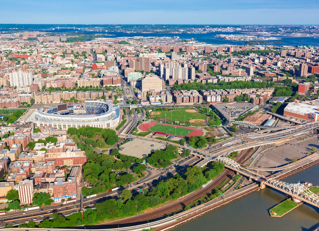 Aerial view of the Bronx, New York