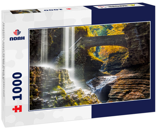 Watkins Glen State Park waterfall canyon, Upstate New York