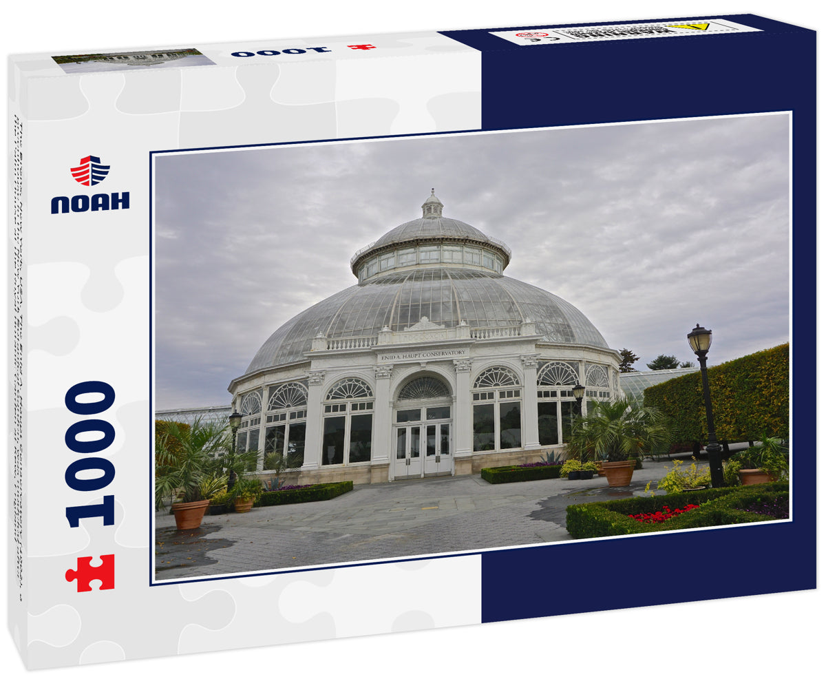 The Bronx, New York, USA: The Enid A. Haupt Conservatory (1902), a greenhouse in the New York Botanical Garden, was modeled after the Palm House at the Royal Botanic Garden at Kew, England