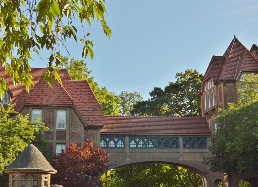 Forest Hills Neighborhood in Queens New York is filled with Historic Buildings and Old Fashioned Architecture