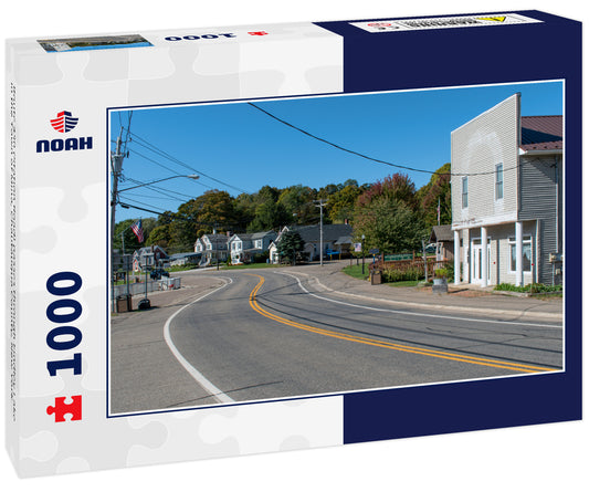 Route 430 (Station Road) passes through Findley Lake in the Town of Mina, Chautauqua County, New York