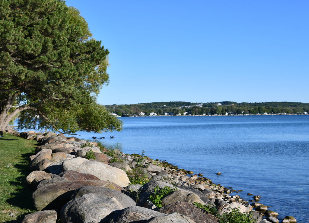 View of Canandaigua Lake in Canandaigua, New York