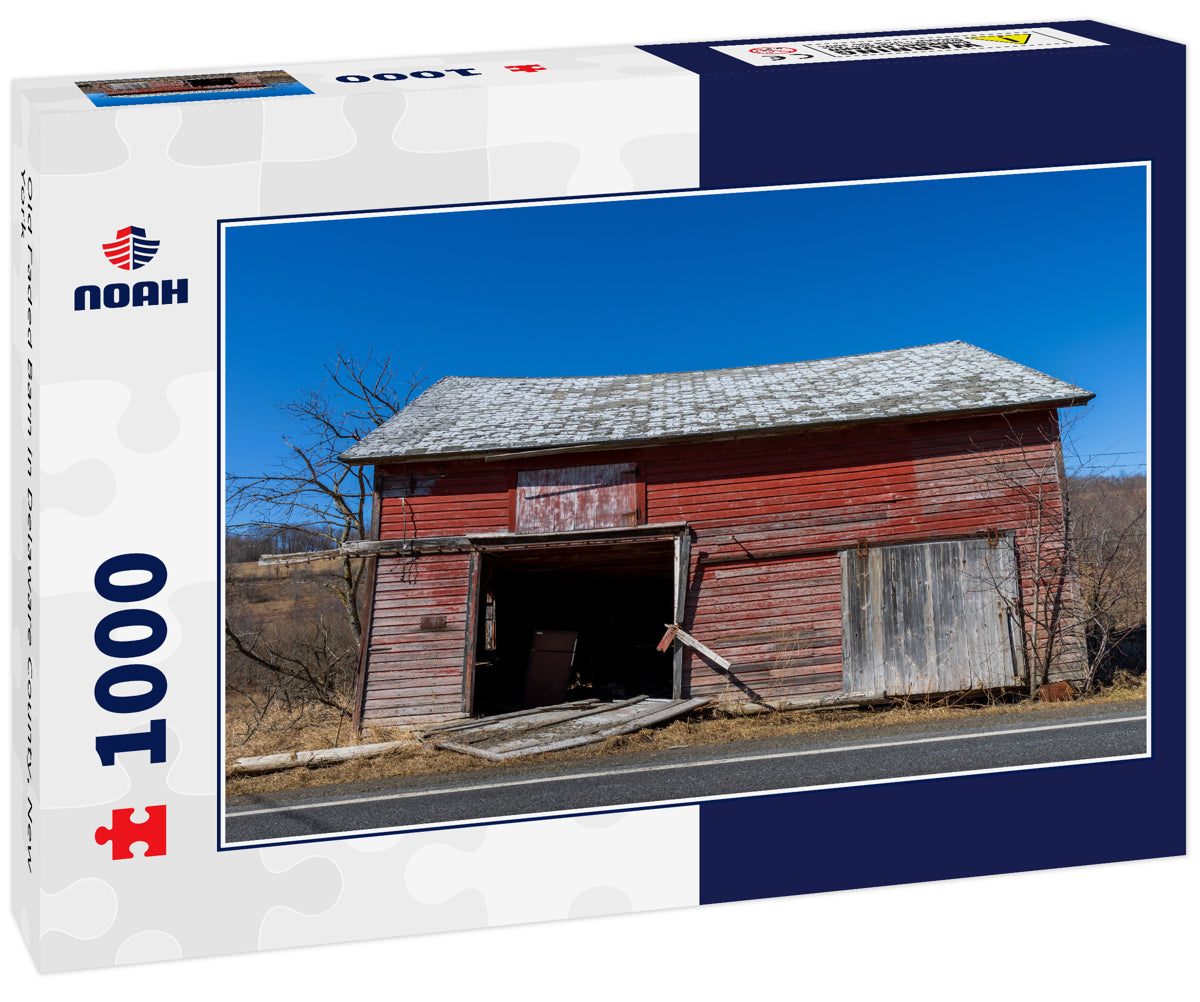 Old Faded Barn in Delaware County, New York